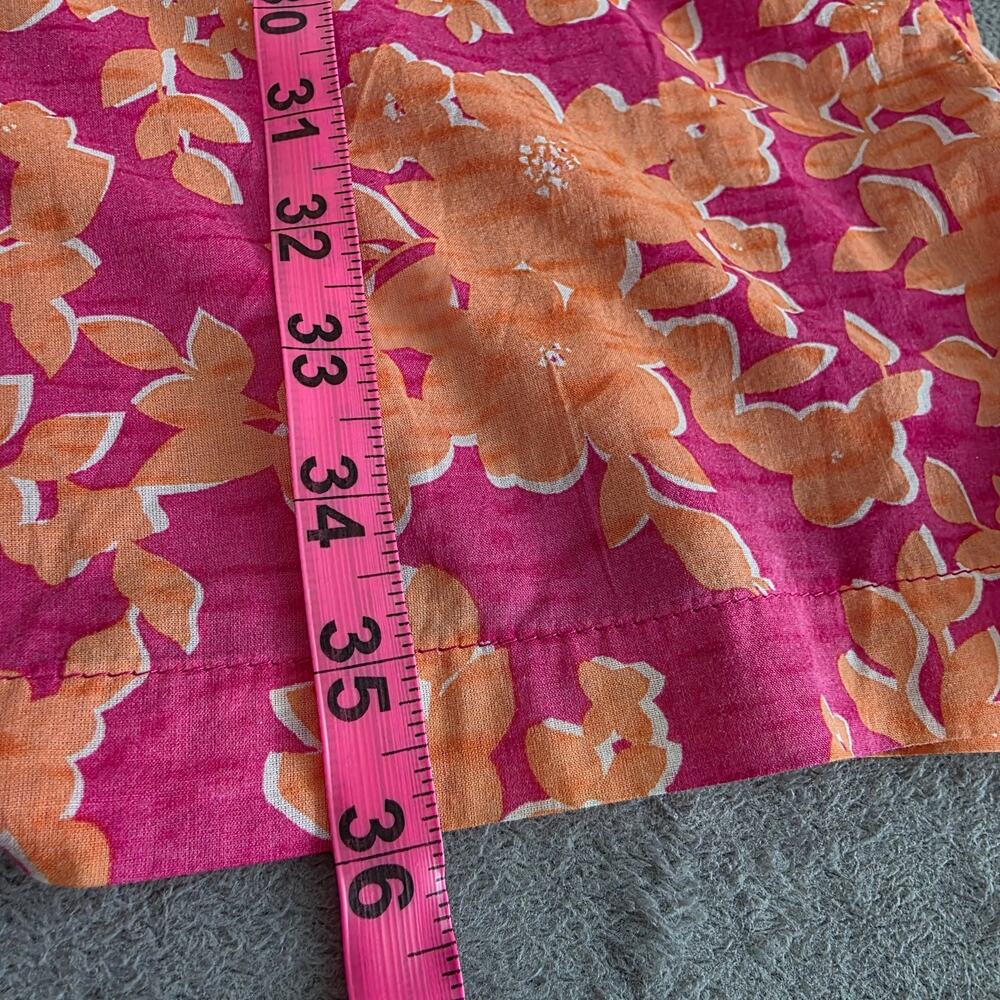 old navy floral dress orange, pink sz XL - Picture 7 of 7